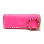 Valentino Garavani Pink Leather Clutch Bag (Pre-Owned)