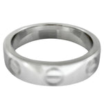 Cartier Love Silver White Gold (18K) Band Ring (Pre-Owned)