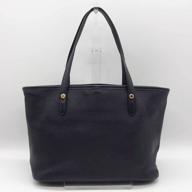 Bvlgari Collezione Black Leather Tote Bag (Pre-Owned)