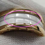 Bvlgari Pink Gold White Ceramic Pink Gold (18K) Band Ring (Pre-Owned)