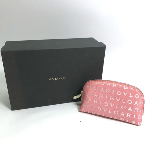 Bvlgari Pink Canvas Pouch (Pre-Owned)