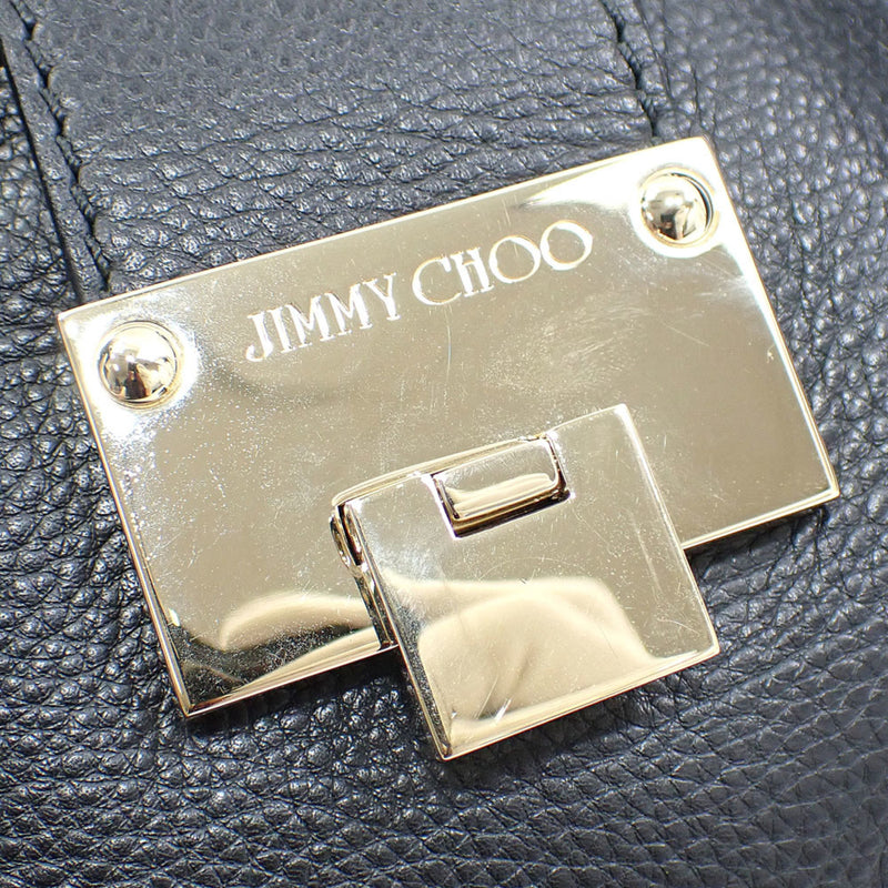 Jimmy Choo Black Leather Shoulder Bag (Pre-Owned)