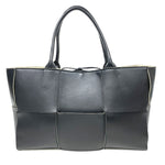 Bottega Veneta Black Leather Tote Bag (Pre-Owned)