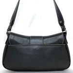 Salvatore Ferragamo Black Leather Shoulder Bag (Pre-Owned)