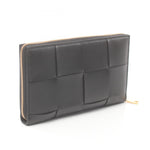 Bottega Veneta Black Leather Long Wallet (Bi-Fold)