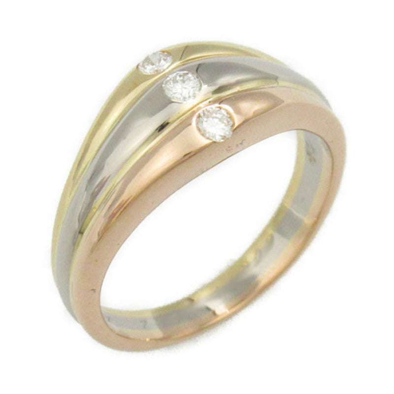 Cartier Clear Pink Gold (18K) White Gold (18K) Yellow Gold (18K) Band Ring (Pre-Owned)