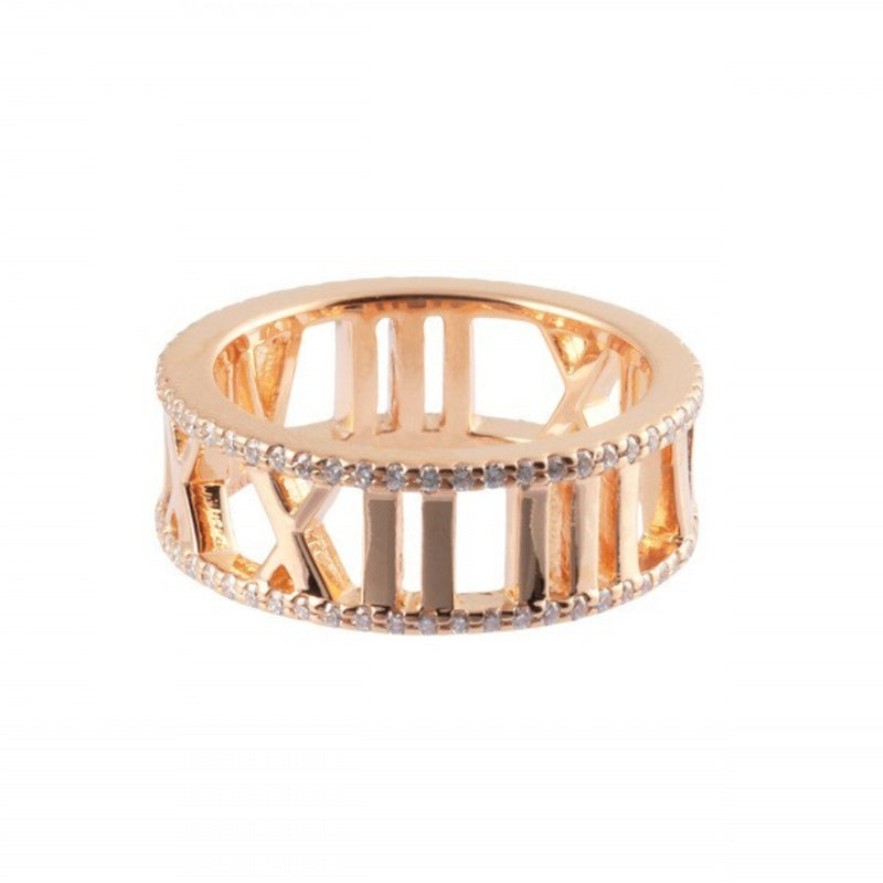 Tiffany Atlas Pink Gold Pink Gold (18K) Band Ring (Pre-Owned)