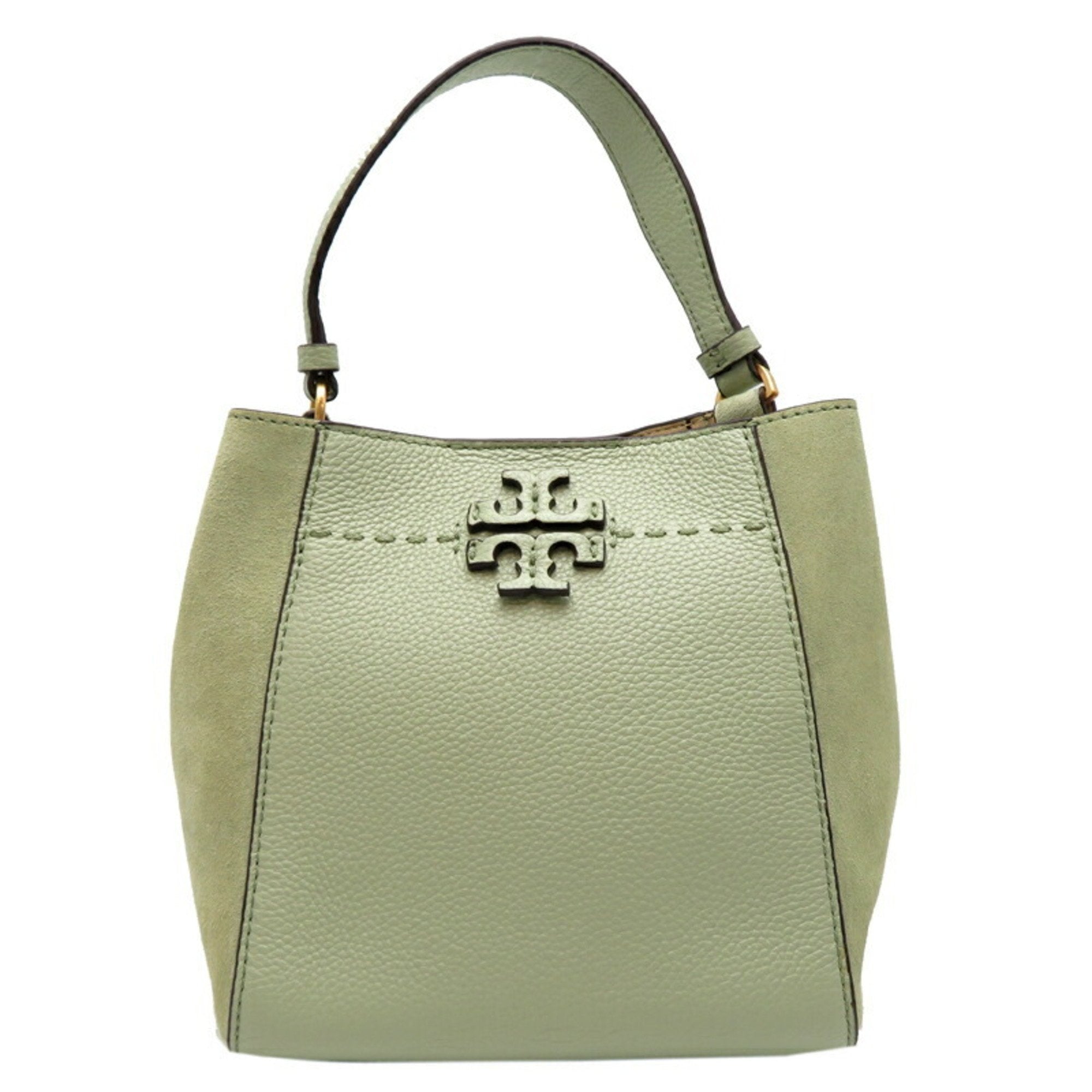 Tory Burch Light Green Leather Shoulder Bag (Pre-Owned)