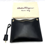 Salvatore Ferragamo Black Leather Handbag (Pre-Owned)