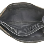 Salvatore Ferragamo Black Leather Clutch Bag (Pre-Owned)