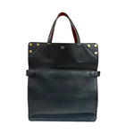 Fendi Black Brown Leather Handbag Shoulder Bag (Pre-Owned)