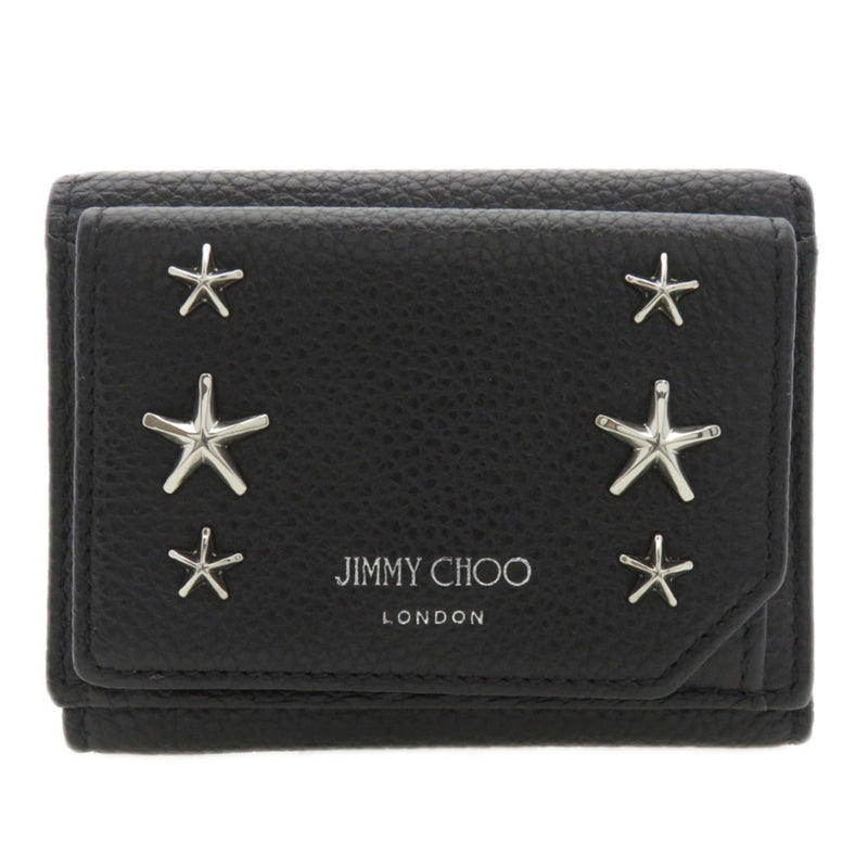 Jimmy Choo Black Leather Wallet (Bi-Fold) (Pre-Owned)