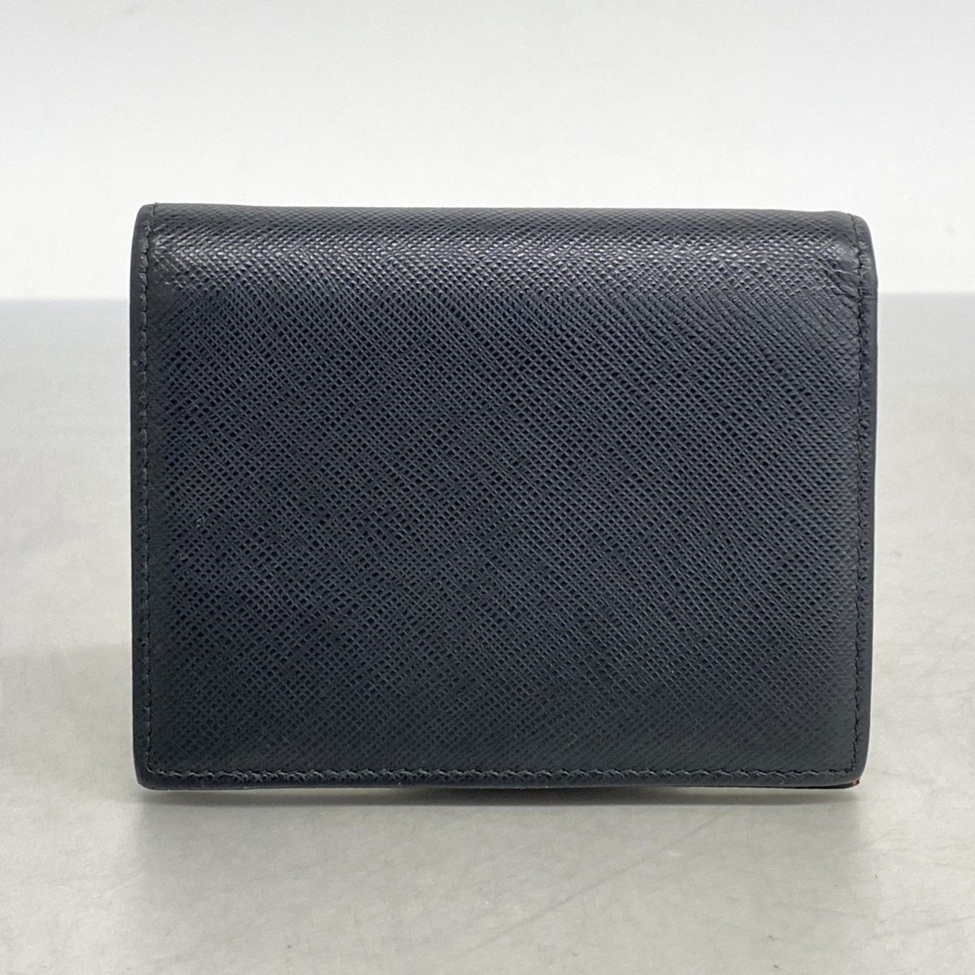 Prada Black Leather Wallet (Bi-Fold) (Pre-Owned)