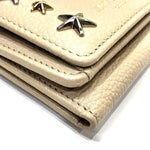 Jimmy Choo Beige Leather Wallet (Tri-Fold) (Pre-Owned)