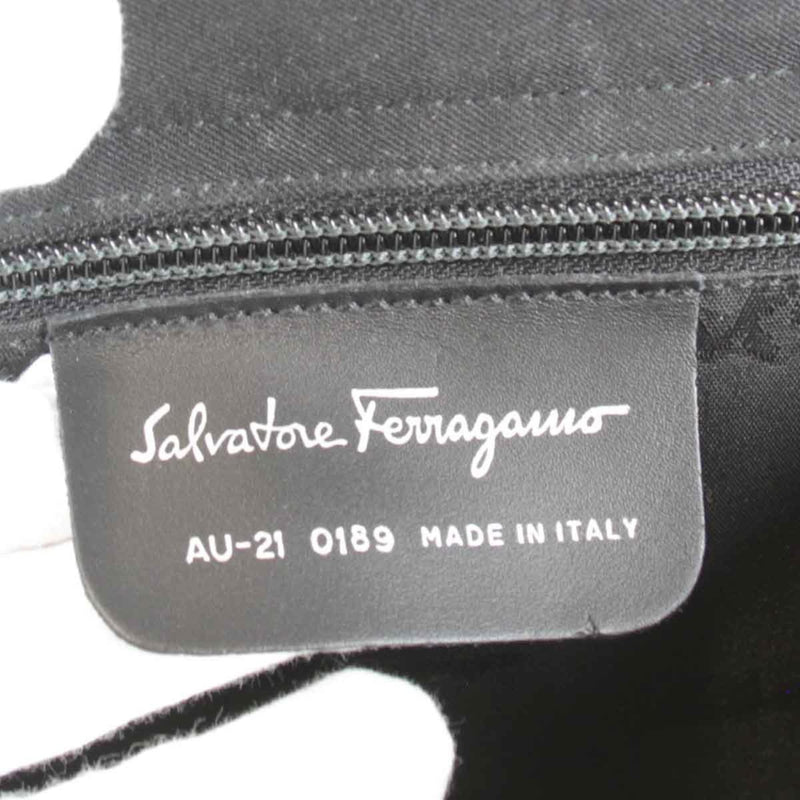 Salvatore Ferragamo Black Nylon Shoulder Bag (Pre-Owned)