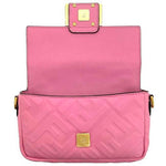 Fendi Baguette Pink Leather Shoulder Bag (Pre-Owned)