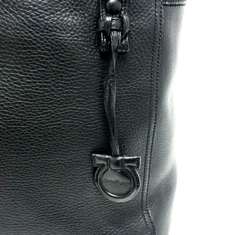 Salvatore Ferragamo Black Leather Tote Bag (Pre-Owned)