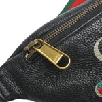 Gucci Black Leather Fanny Pack Pouch (Pre-Owned)