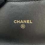 Chanel Matelasse Black Leather Fanny Pack (Pre-Owned)