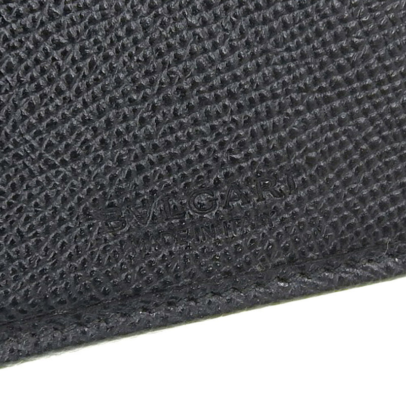 Bvlgari Bvlgari Bvlgari Black Leather Long Wallet (Bi-Fold) (Pre-Owned)