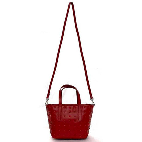 Jimmy Choo Red Color Leather Handbag Shoulder Bag (Pre-Owned)