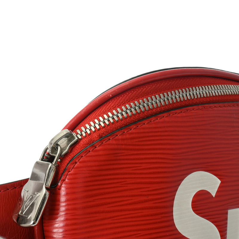 Supreme Red Color Leather Sling Bag (Pre-Owned)