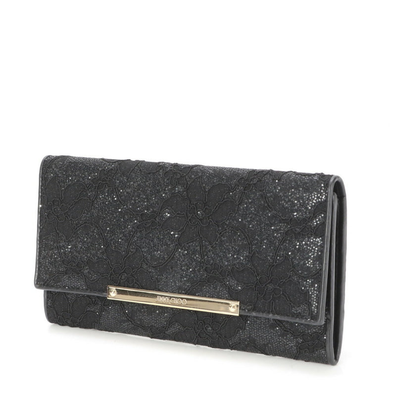 Jimmy Choo Black Leather Clutch Bag (Pre-Owned)