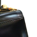 Salvatore Ferragamo Black Leather Handbag (Pre-Owned)