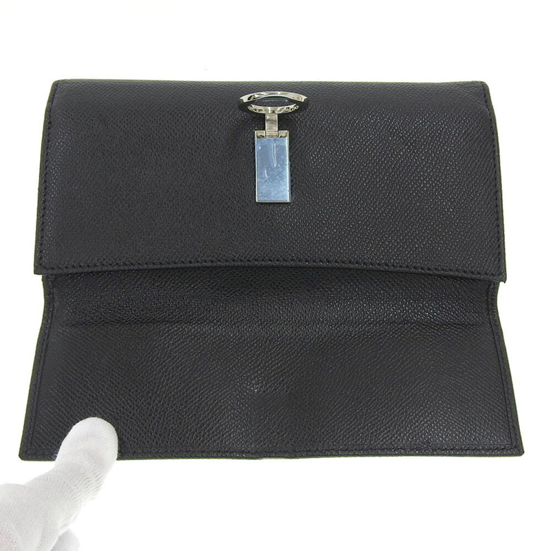 Bvlgari Bvlgari Bvlgari Black Leather Long Wallet (Bi-Fold) (Pre-Owned)