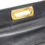 Salvatore Ferragamo Black Leather Handbag (Pre-Owned)