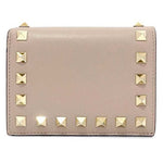 Valentino Garavani Pink Beige Leather Wallet (Bi-Fold) (Pre-Owned)