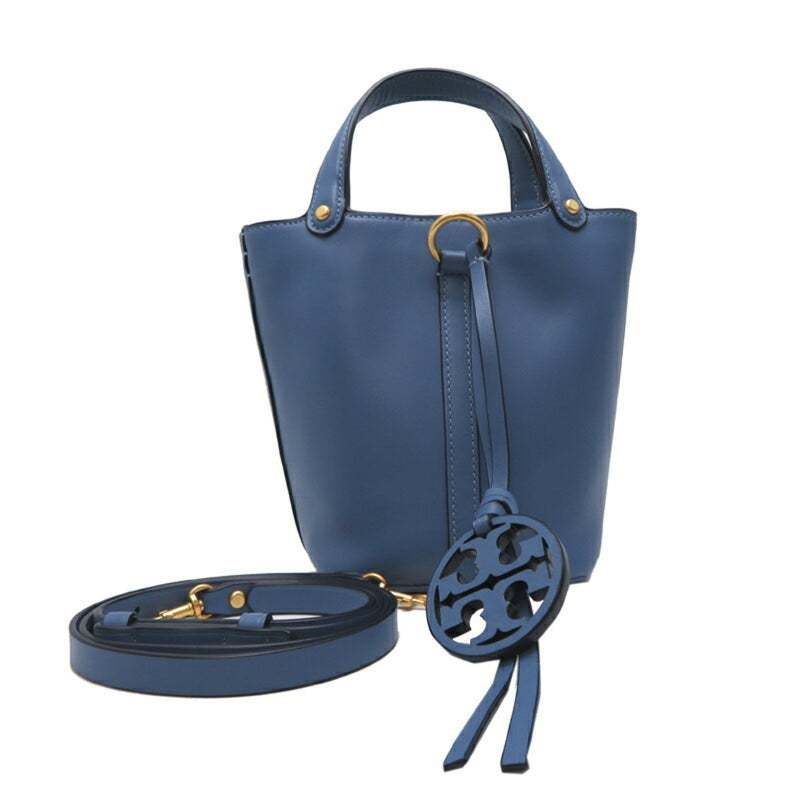 Tory Burch Blue Leather Handbag (Pre-Owned)