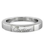 Cartier Lanieres Silver White Gold (18K) Band Ring (Pre-Owned)