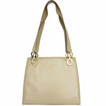 Salvatore Ferragamo Beige Leather Shoulder Bag (Pre-Owned)