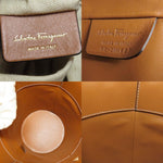 Salvatore Ferragamo Brown Raffia Shoulder Bag (Pre-Owned)