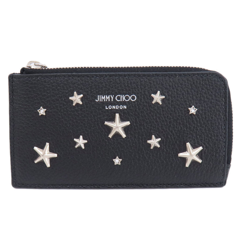 Jimmy Choo Beige Leather Coin Purse/Coin Case (Pre-Owned)