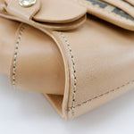 Fendi Beige Canvas Shoulder Bag (Pre-Owned)