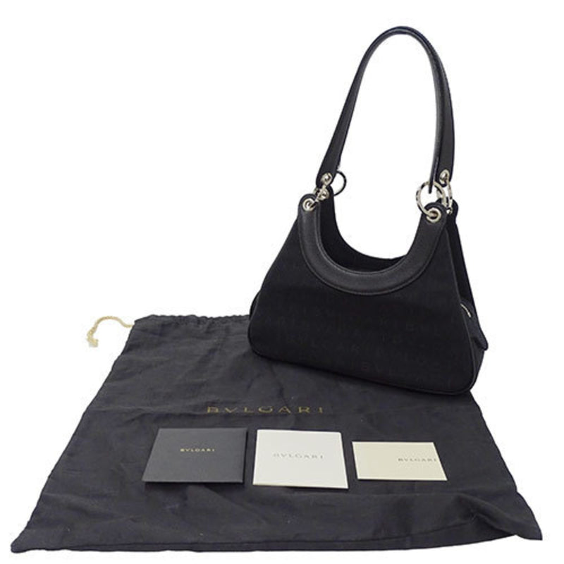 Bvlgari Black Canvas Handbag (Pre-Owned)