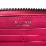 Jimmy Choo Pink Leather Long Wallet (Bi-Fold) (Pre-Owned)