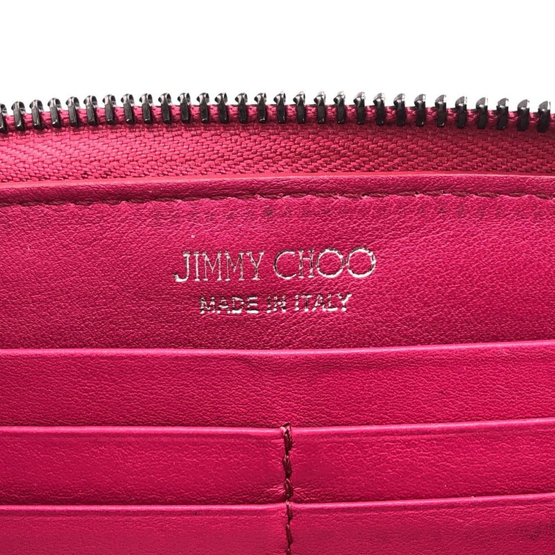 Jimmy Choo Pink Leather Long Wallet (Bi-Fold) (Pre-Owned)