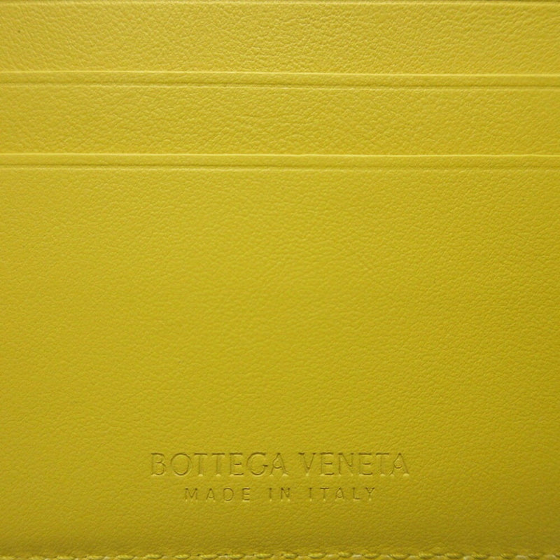 Bottega Veneta Yellow Leather Bill Wallet (Bi-Fold) (Pre-Owned)