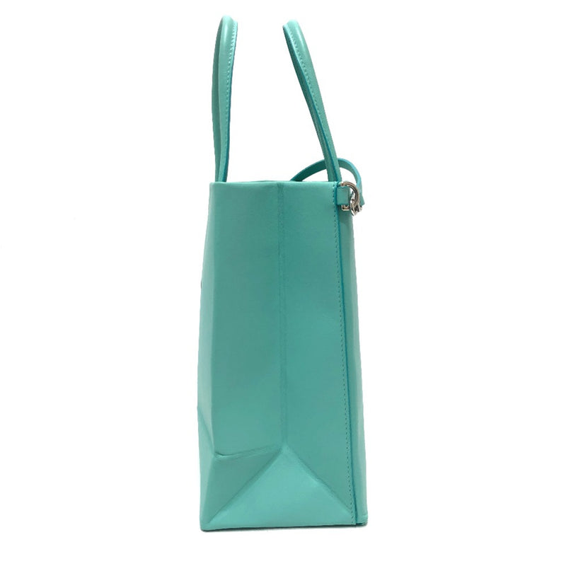 Tiffany Blue Leather Shoulder Bag (Pre-Owned)