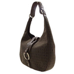 Bvlgari Dark Brown Canvas Shoulder Bag (Pre-Owned)