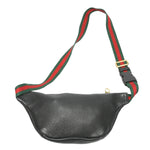 Gucci Black Leather Fanny Pack Pouch (Pre-Owned)