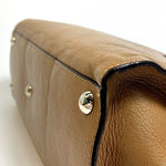 Salvatore Ferragamo Brown Leather Shoulder Bag (Pre-Owned)