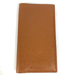 Bvlgari Brown Leather Long Wallet (Bi-Fold) (Pre-Owned)