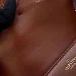 Valentino Garavani Brown Leather Shoulder Bag (Pre-Owned)