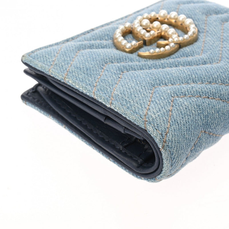 Gucci Blue Denim Wallet (Bi-Fold) (Pre-Owned)