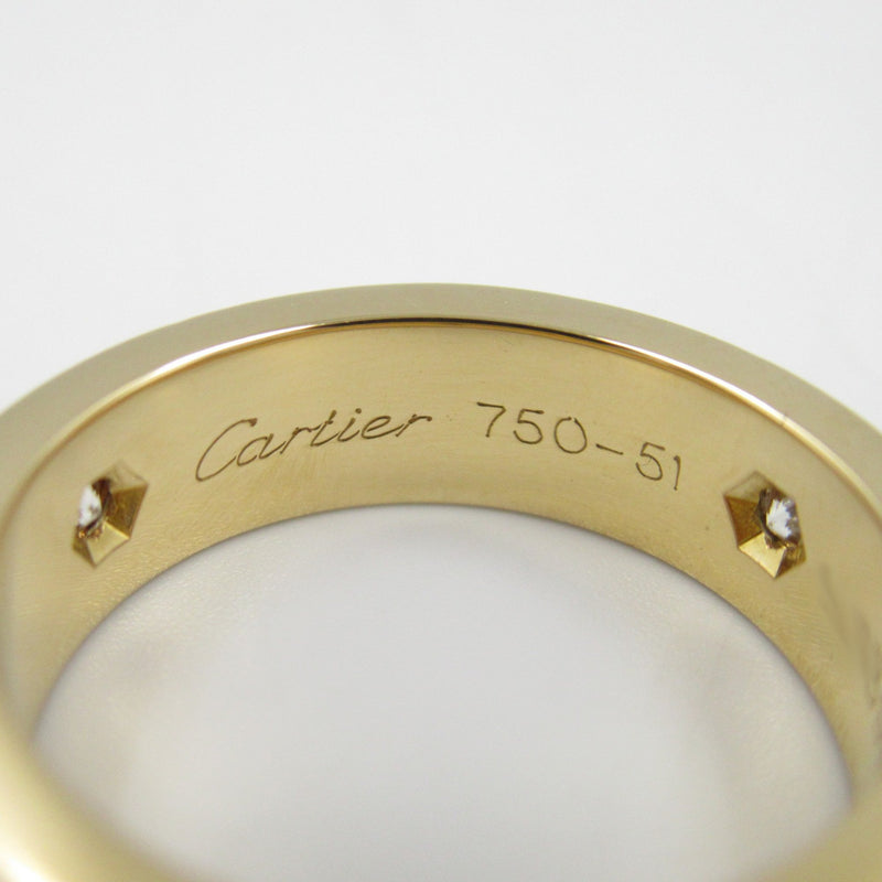 Cartier Clear Yellow Gold (18K) Band Ring (Pre-Owned)