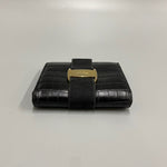 Salvatore Ferragamo Black Leather Wallet (Bi-Fold) (Pre-Owned)